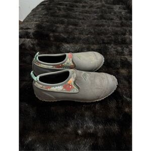 Muck Original Muckster II Slip On Low Boots Waterproof Rubber Garden  Green 7